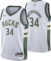 Nike Men's Milwaukee Bucks Giannis Antetokounmpo #34 Black Dri-Fit Swingman Jersey, Large