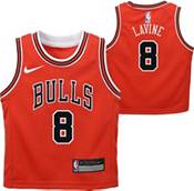 White Nike NBA Chicago Bulls Lavine #8 Swingman Jersey