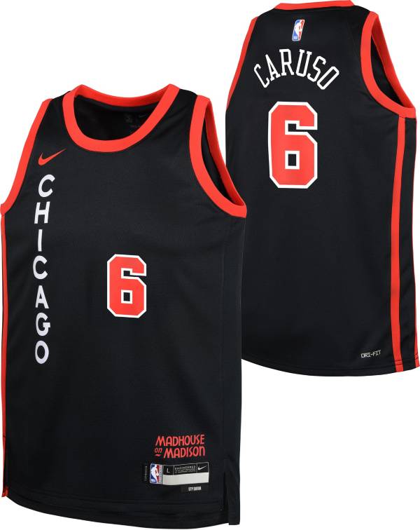 Nike Youth 2023 24 City Edition Chicago Bulls Alex Caruso 6 Black