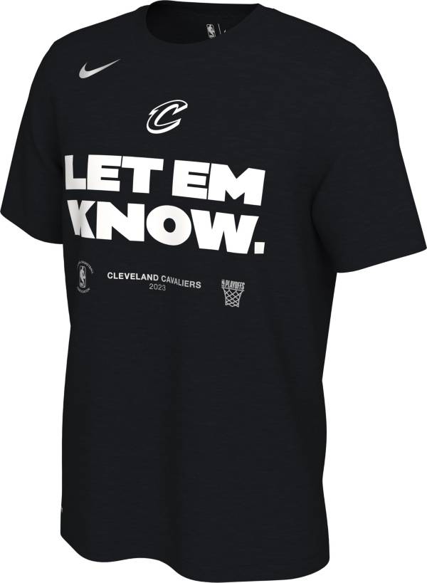 Nike Youth Cleveland Cavaliers "Let'em Know" 2023 NBA Playoffs Mantra T-Shirt product image