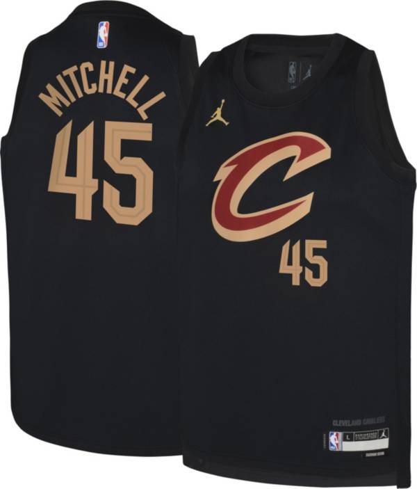 Nike Cleveland Cavaliers Donovan Mitchell #45 Red Dri-FIT Swingman Jersey