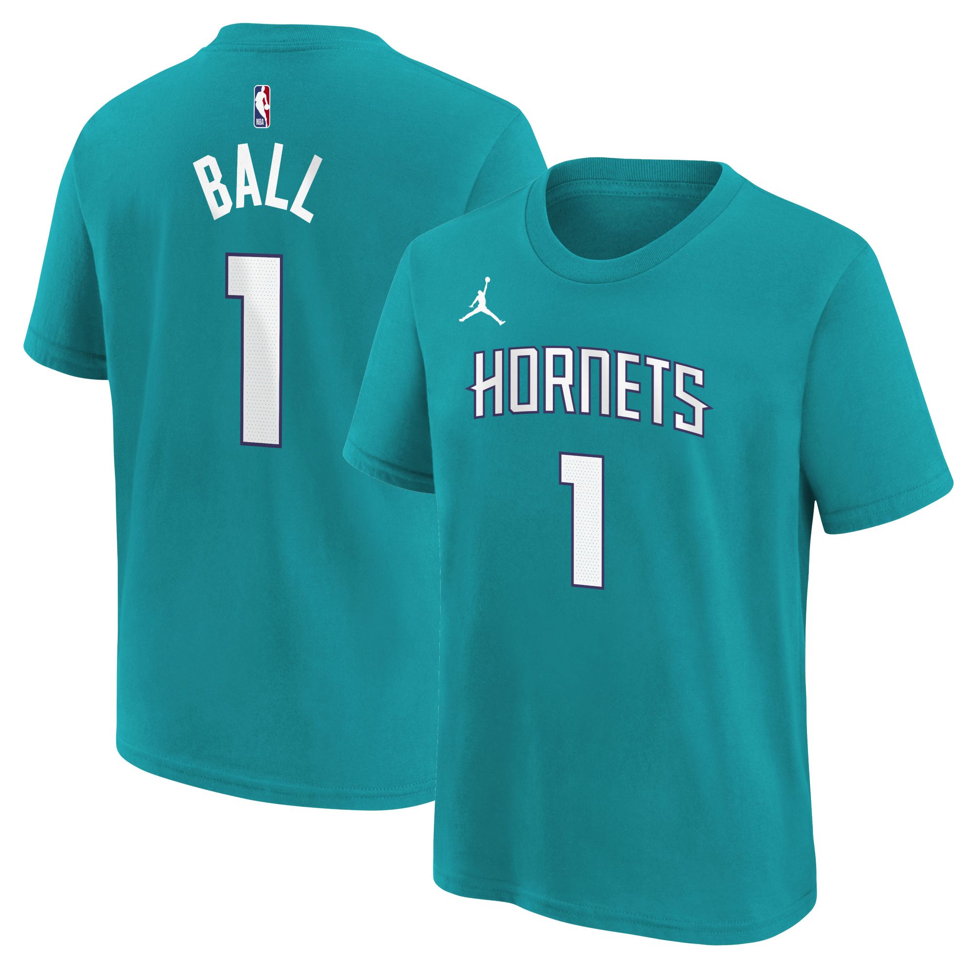 Nike Youth Charlotte Hornets LaMelo Ball #1 Teal T-Shirt product image