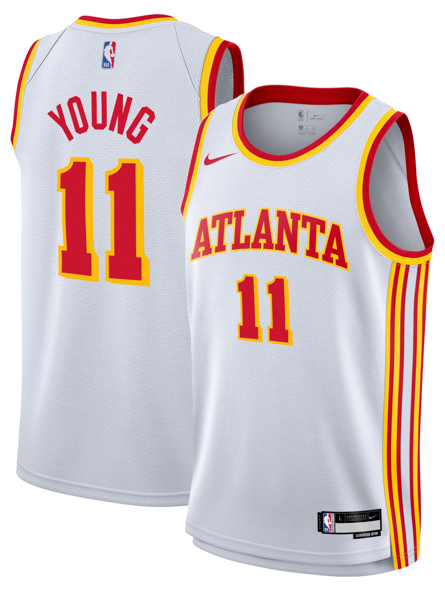 Nike Youth Atlanta Hawks Trae Young #11 White Swingman Association Jersey product image