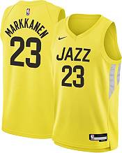 Men's Utah Jazz #00 Jordan Clarkson Hardwood Classics Swingman Jersey -  Pagift Store