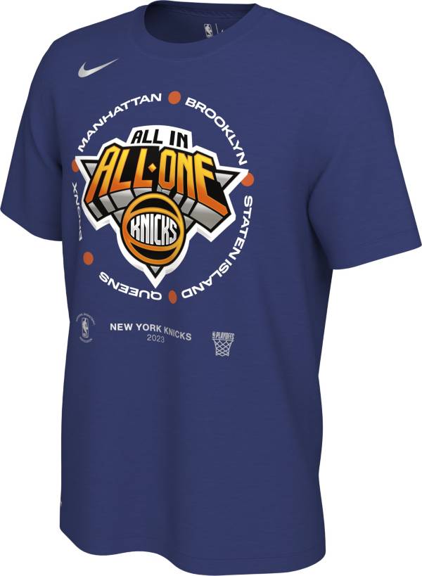 Nike Youth New York Knicks "All In All One" 2023 NBA Playoffs Mantra T-Shirt product image