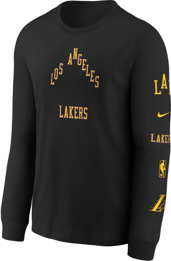 Black long sleeve lakers 2024 shirt