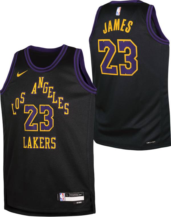Maillot NBA Enfant Lebron James Los Angeles Lakers Nike Icon Edition  Swingman 6 - Basket4Ballers
