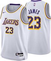 Nike Kids' Los Angeles Lakers LeBron James #23 Yellow Swingman Jersey