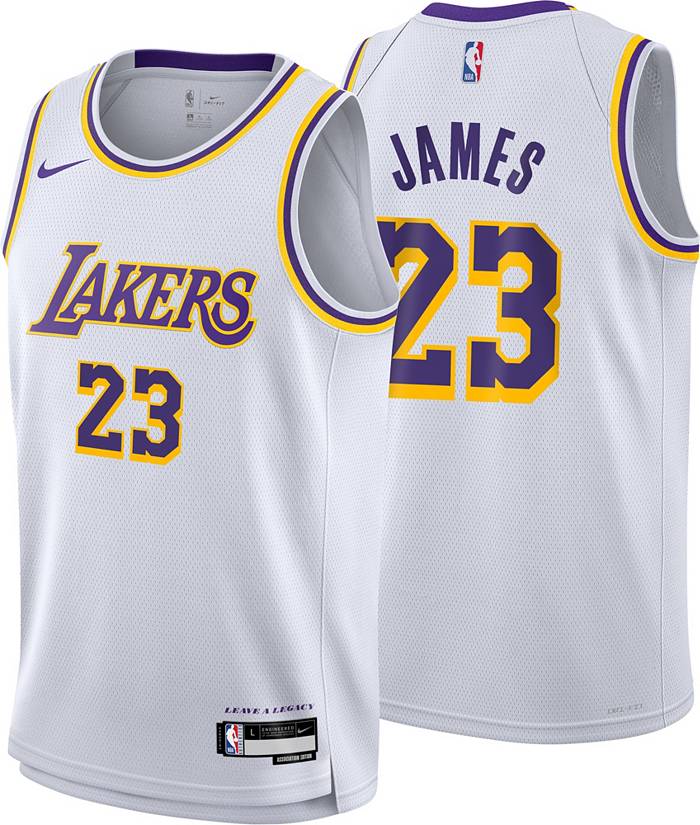 Nike Youth Nike LeBron James White Los Angeles Lakers Swingman Jersey - City Edition