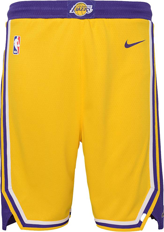 Youth Nike Gold Los Angeles Lakers Icon Edition Mesh Performance Swingman Shorts at Nordstrom, Size XL
