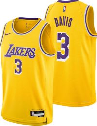 Nike Youth Los Angeles Lakers Anthony Davis #3 Purple Dri-FIT
