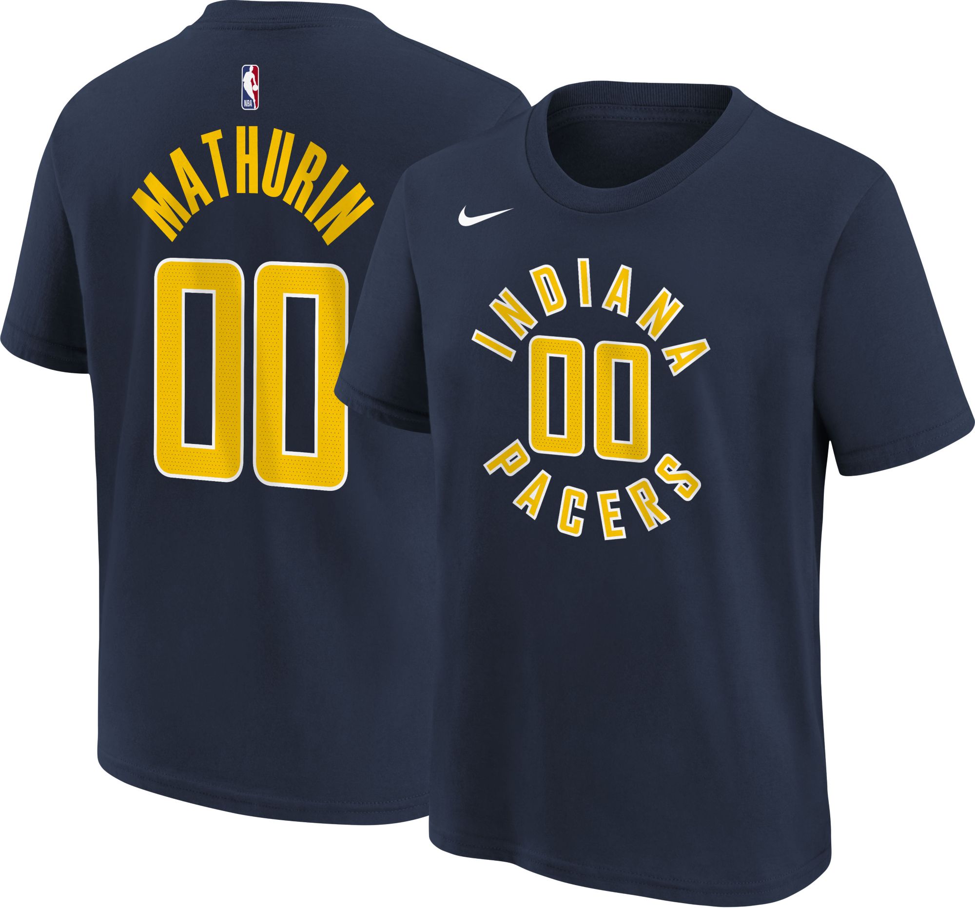 Nike Youth Indiana Pacers Bennedict Mathurin #00 Navy T-Shirt product image