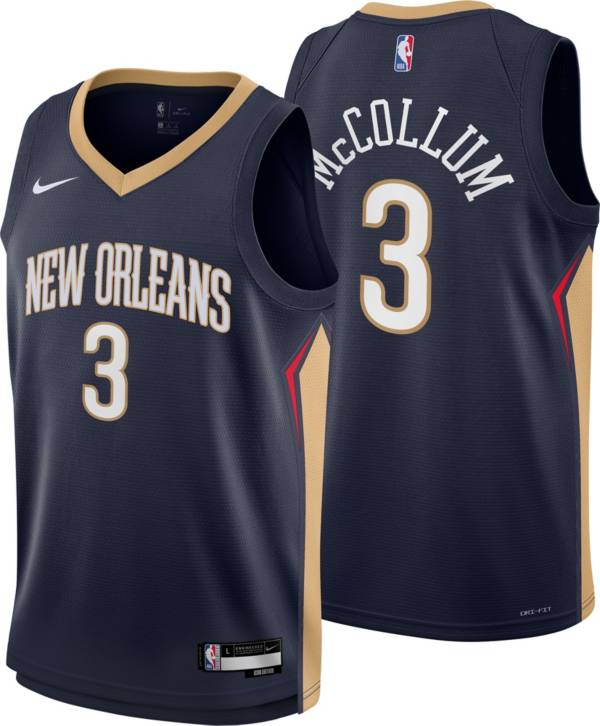 Nike Youth New Orleans Pelicans CJ McCollum 3 Navy Swingman