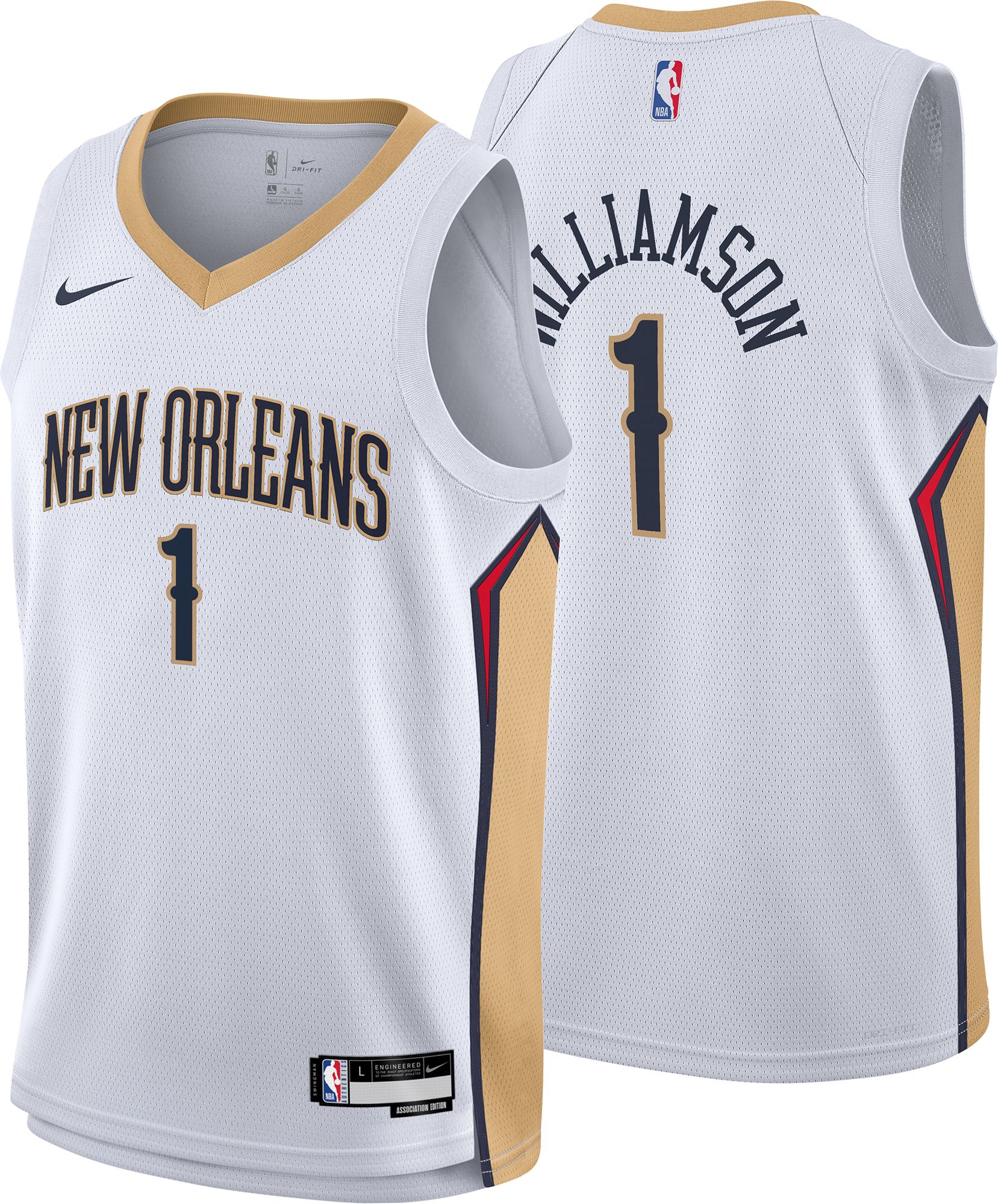 Zion Williamson Pelicans player edition jersey