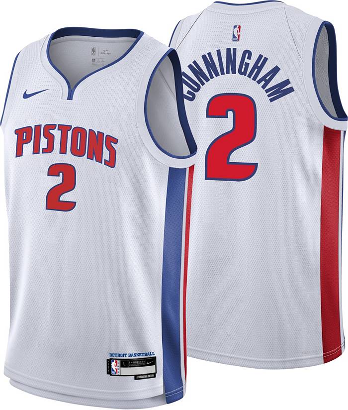 Youth Nike Cade Cunningham White Detroit Pistons Swingman Jersey - Association Edition