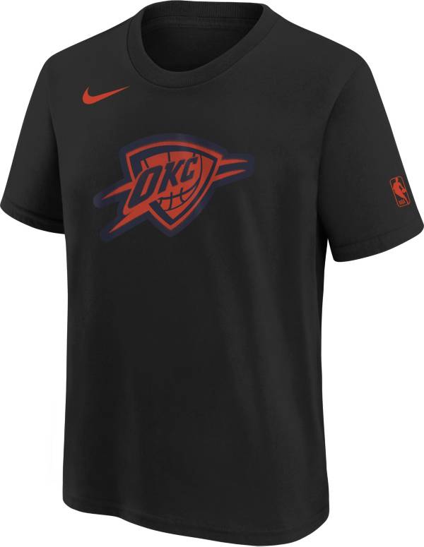 Nike Youth 2023-24 City Edition Oklahoma City Thunder Essential Logo  T-Shirt