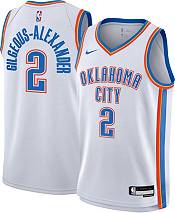 Nike Men's 2022-23 City Edition Oklahoma City Thunder Shai  Gilgeous-Alexander #2 Grey Dri-FIT Swingman Jersey