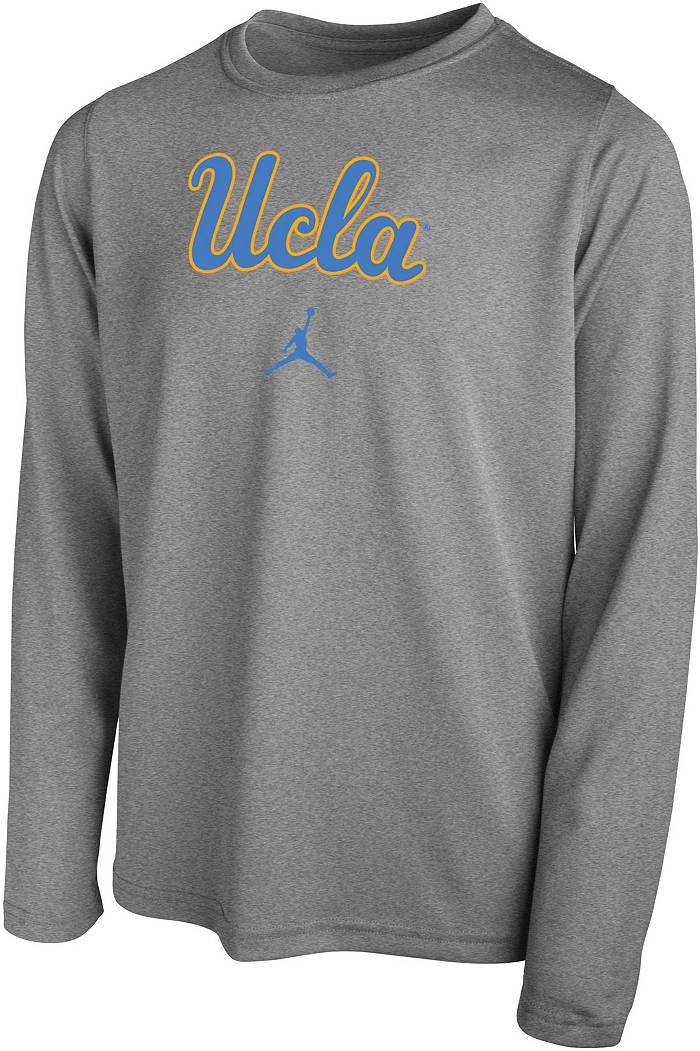 Jordan Men's UCLA Bruins True Blue Spotlight Basketball Dri-Fit Long Sleeve T-Shirt, XL