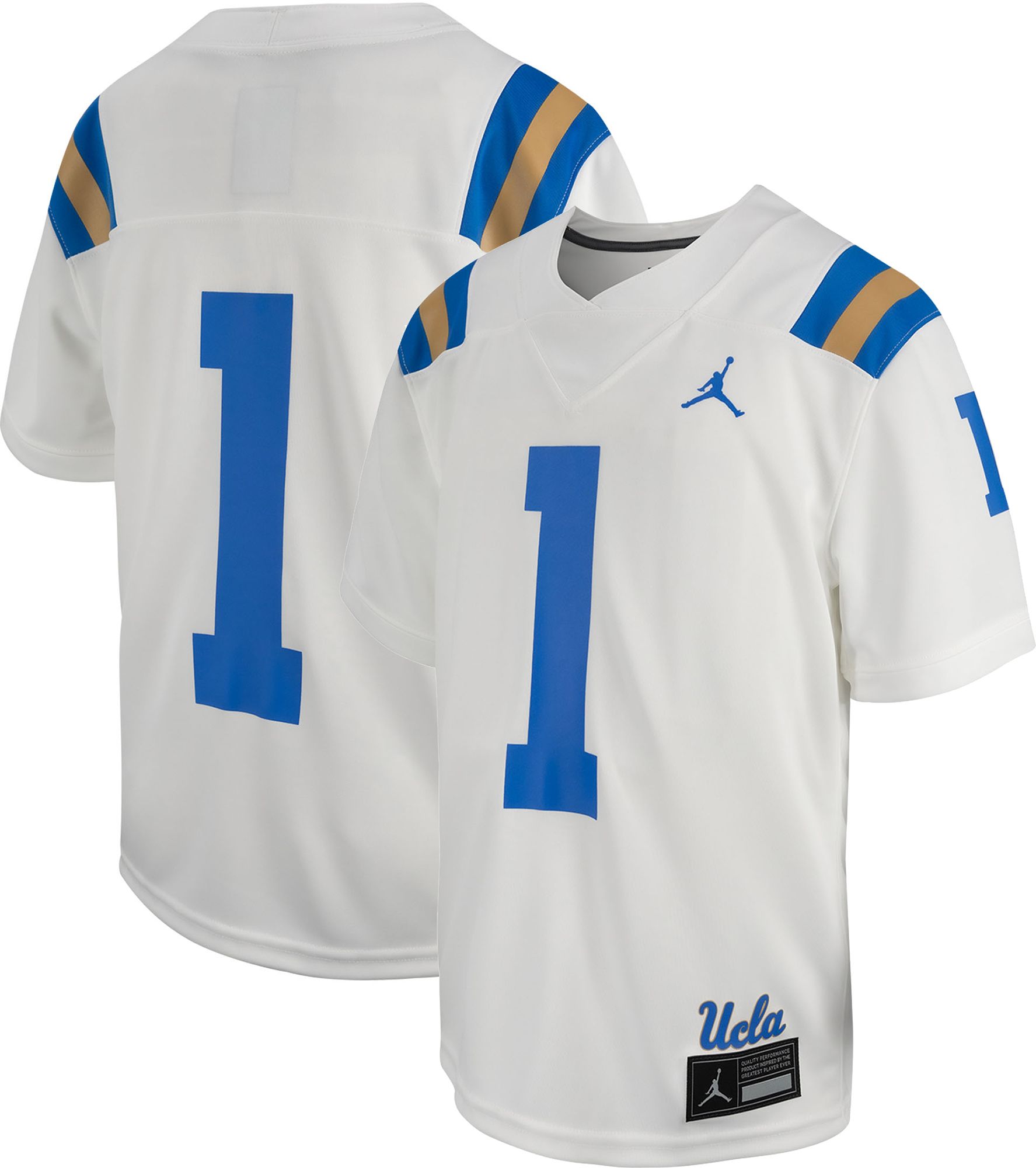 Jordan Youth UCLA Bruins White Replica #1 Football Jersey product image