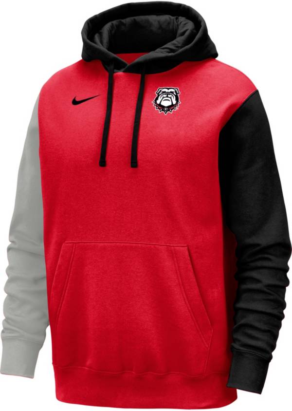 Nike Youth Georgia Bulldogs Colorblock Red Club Fleece College