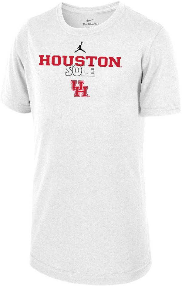 Jordan Youth Houston Cougars White 2023 March Madness Basketball Houston Sole Bench T-Shirt product image