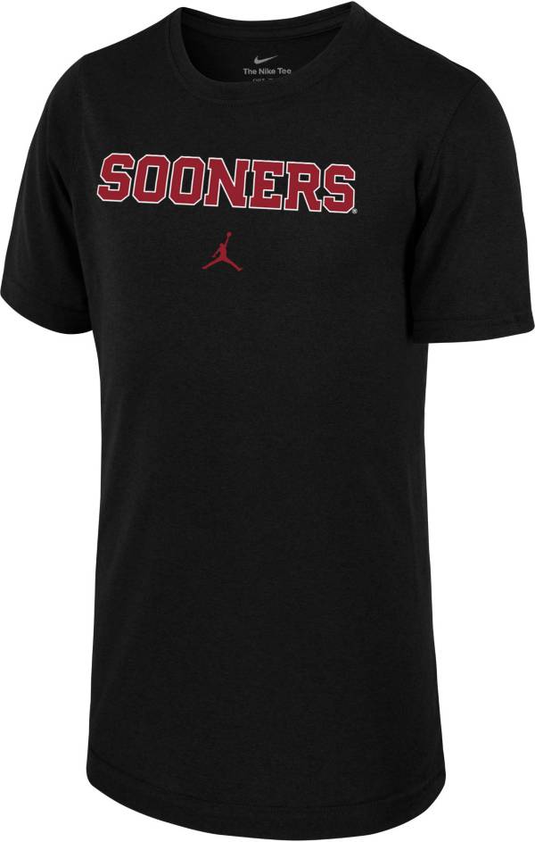 Jordan Youth Oklahoma Sooners Black DriFIT Legend Football Team Issue