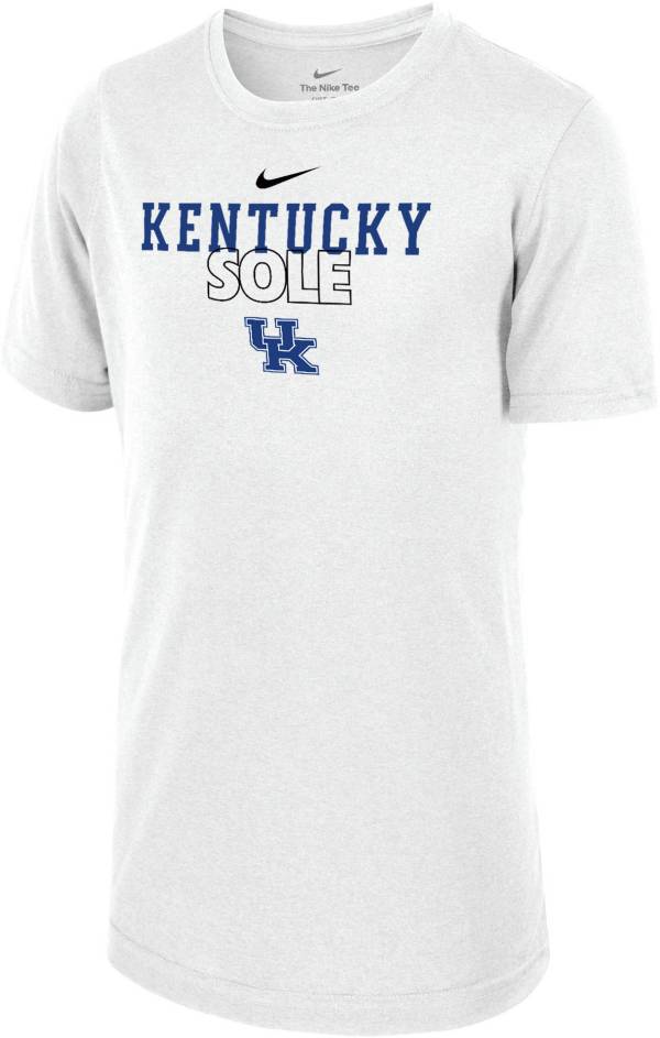 Nike Youth Kentucky Wildcats White 2023 March Madness Basketball Kentucky  Sole Bench T-Shirt