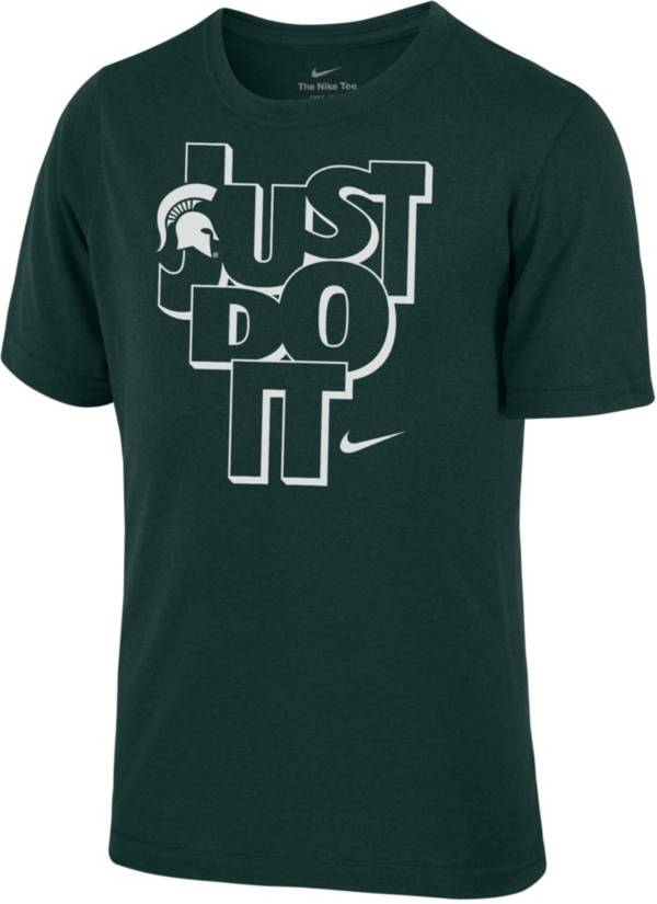 Nike Youth Michigan State Spartans Green Just Do It T-Shirt | Dick's  Sporting Goods