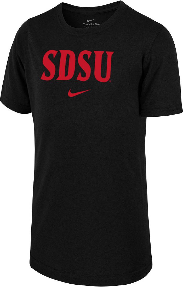 Nike Youth San Diego State Aztecs Dri-Fit Legend Football Team Issue T-Shirt - Black - M Each