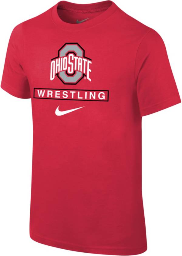 Nike Youth Ohio State Buckeyes Scarlet Wrestling Core Cotton T-Shirt product image