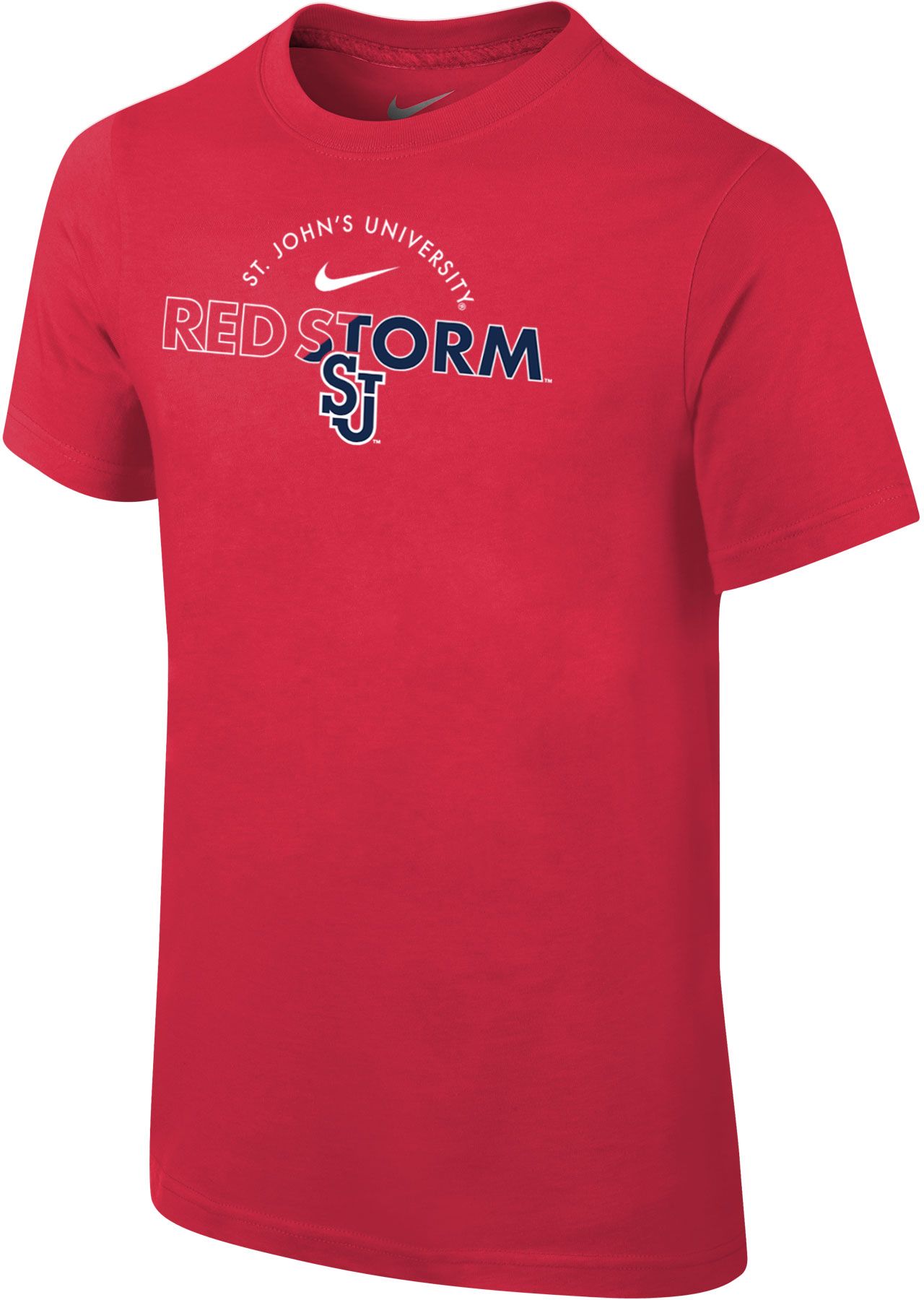 Nike Youth St. John's Red Storm Red Core Cotton Logo T-Shirt | Dick's ...