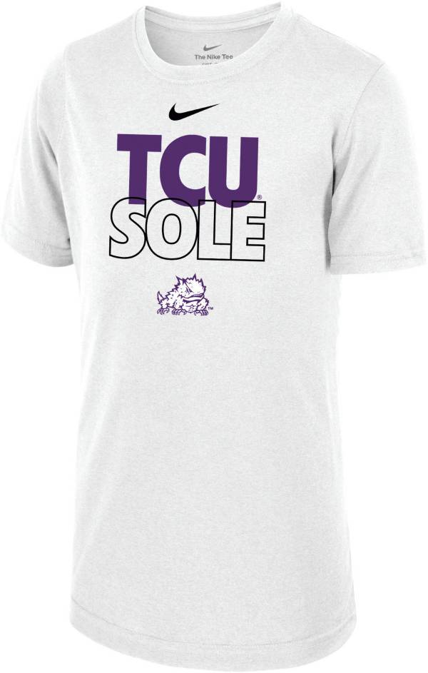 Nike Youth TCU Horned Frogs White 2023 March Madness Basketball TCU Sole Bench T-Shirt product image