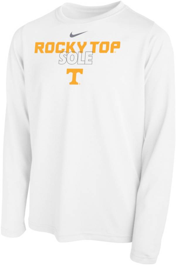 Nike Youth Tennessee Volunteers White 2023 March Madness Basketball Rocky Top Sole Long Sleeve Bench T-Shirt product image