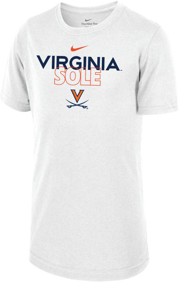 Nike Youth Virginia Cavaliers White 2023 March Madness Basketball Virginia Sole Bench T-Shirt product image