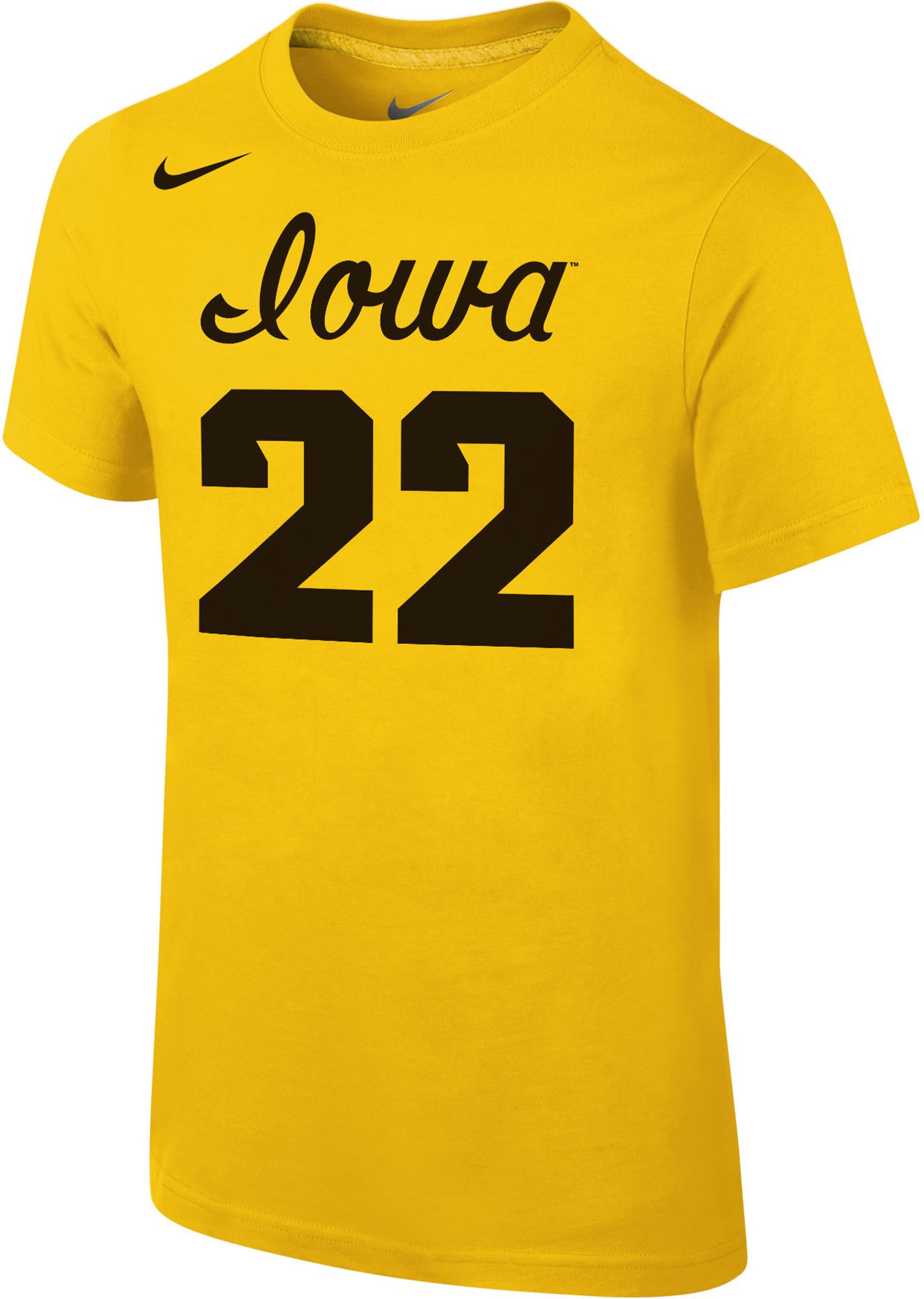 Nike Youth Iowa Hawkeyes Gold Cotton Sport T-Shirt