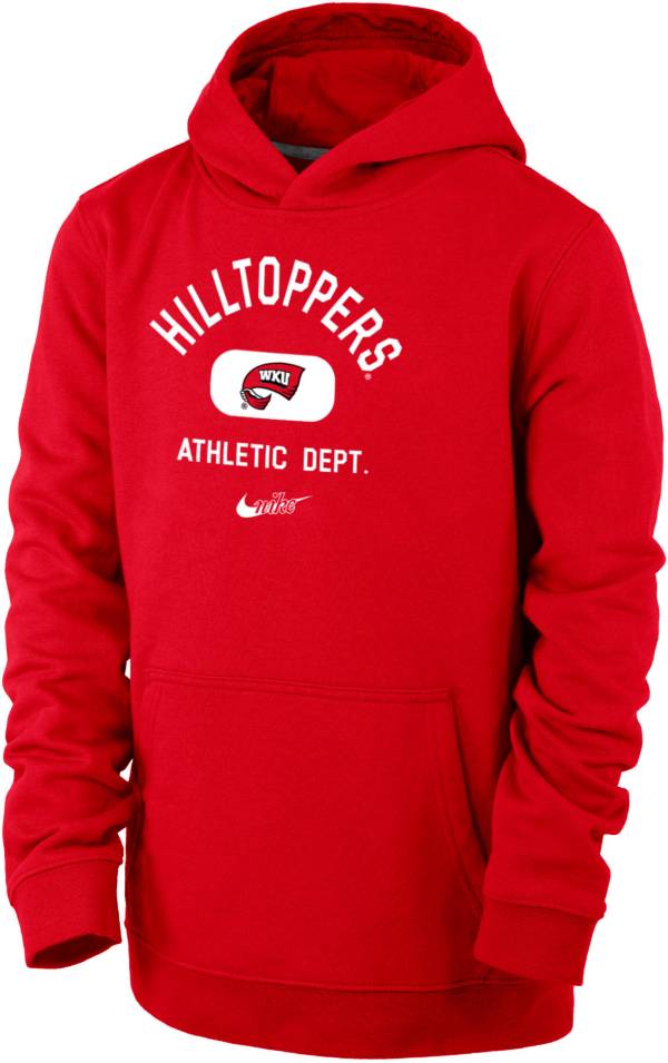 Nike Youth Western Kentucky Hilltoppers Red Club Fleece Mascot