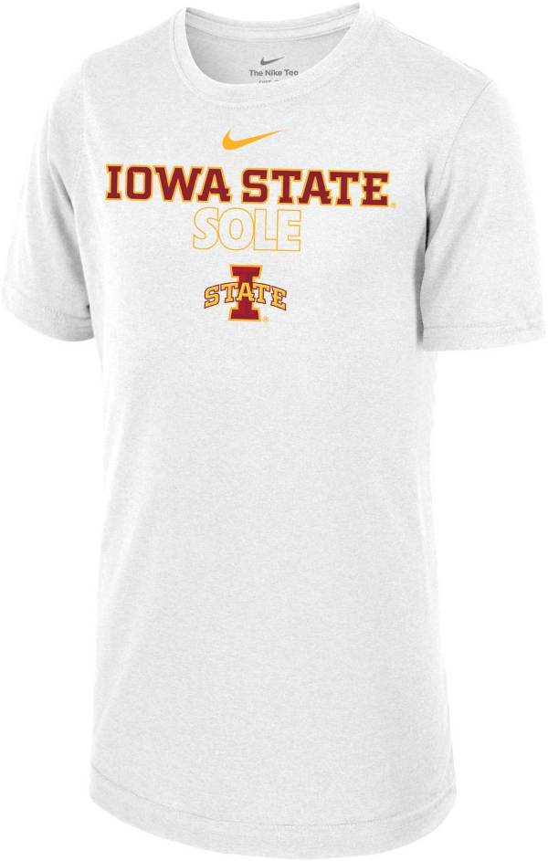 Nike Youth Iowa State Cyclones White 2023 March Madness Basketball Iowa State Sole Bench T-Shirt product image
