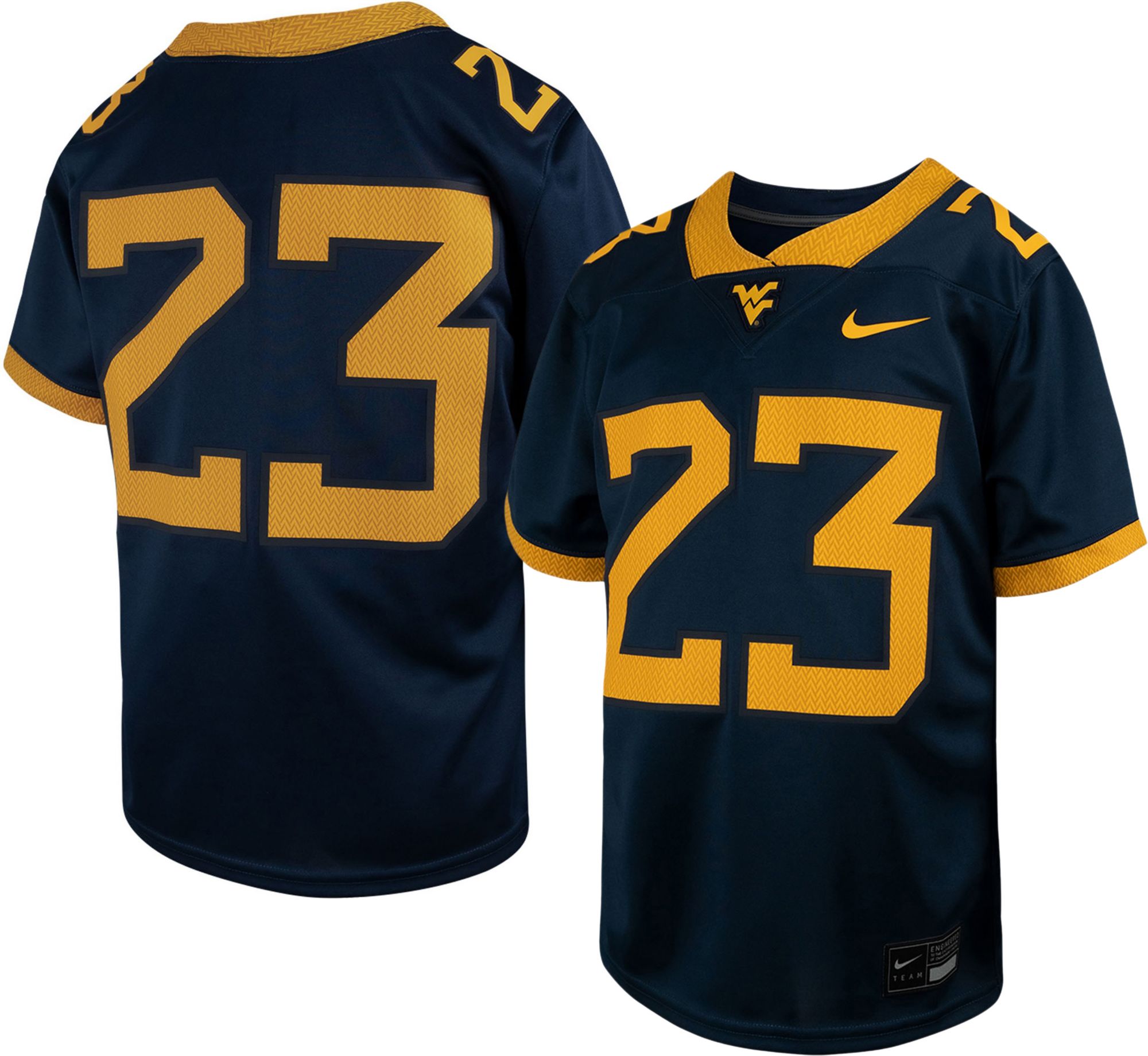 Nike Youth West Virginia Mountaineers #23 Blue Replica Football Jersey product image