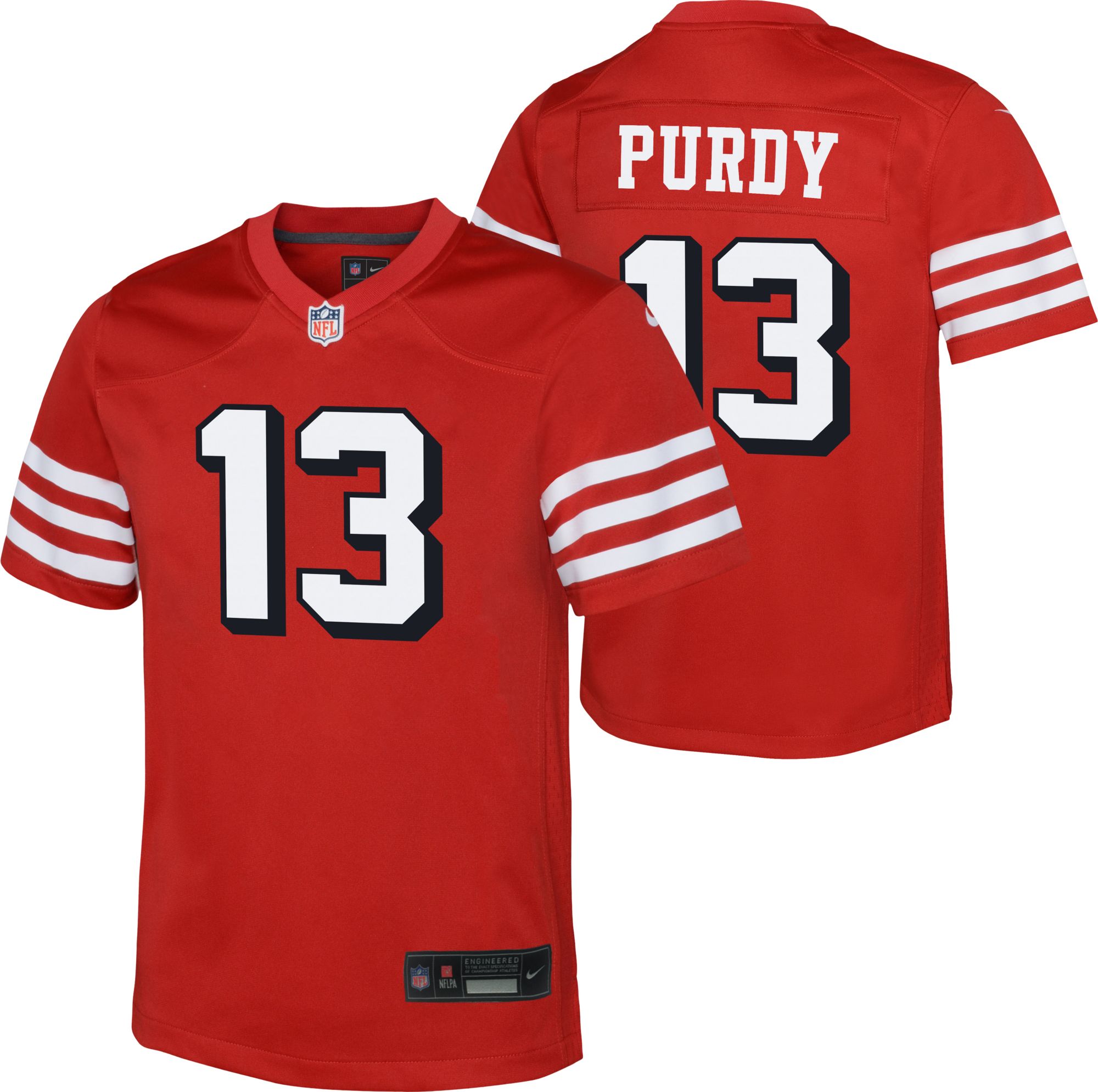 Nike Youth San Francisco 49ers Brock Purdy #13 Alternate Red Game Jersey product image