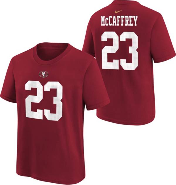 Nike Men's San Francisco 49ers Christian McCaffrey #23 Atmosphere Grey Game  Jersey