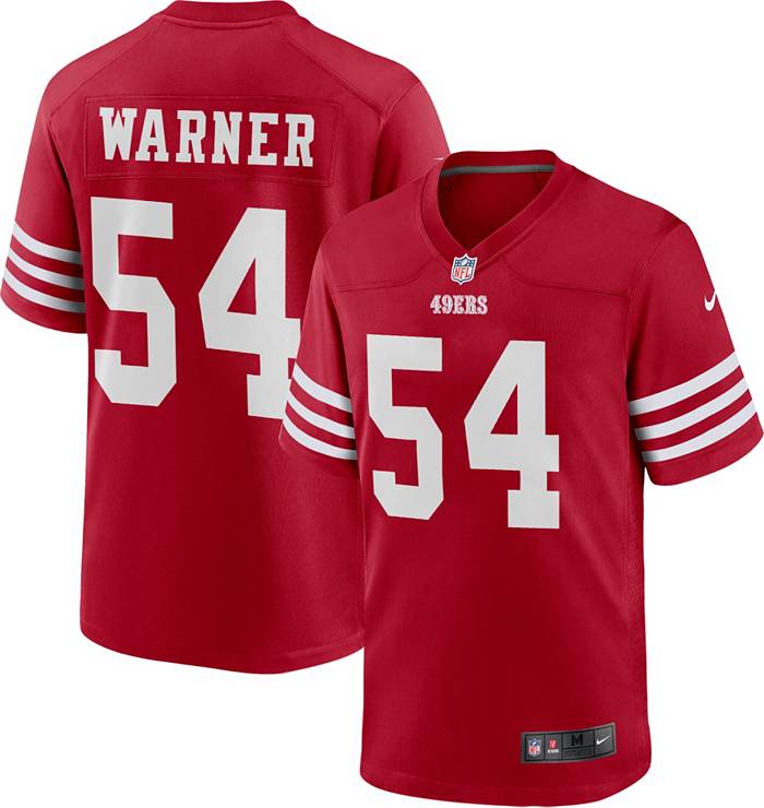 NFL San Francisco 49ers (Fred Warner) Men's Game Football Jersey