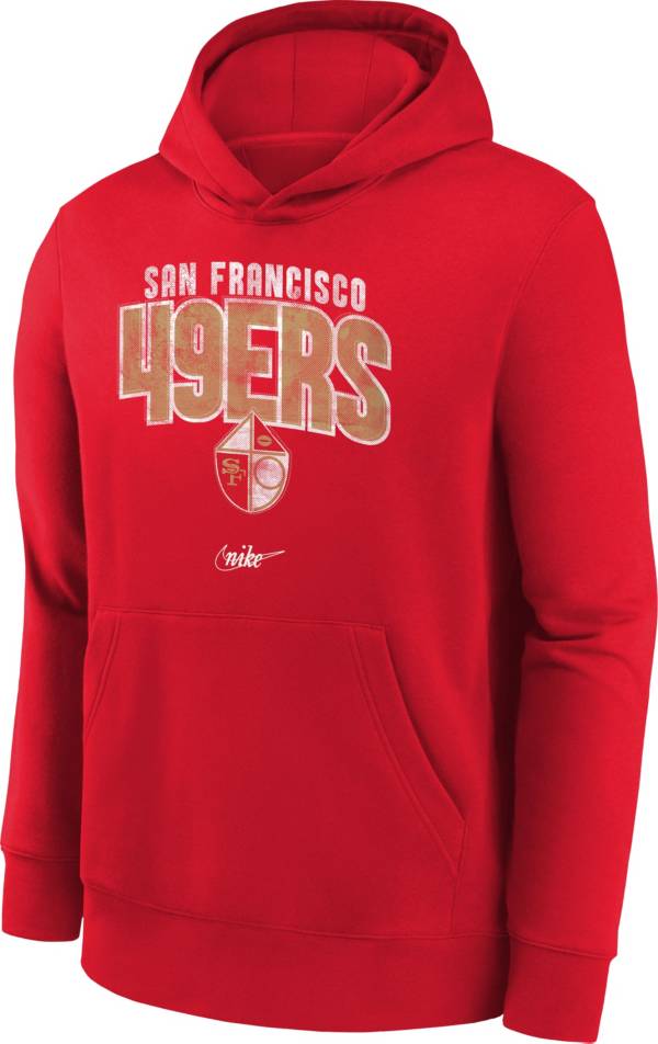 Nike Youth San Francisco 49ers Team Stripes Red Pullover Hoodie