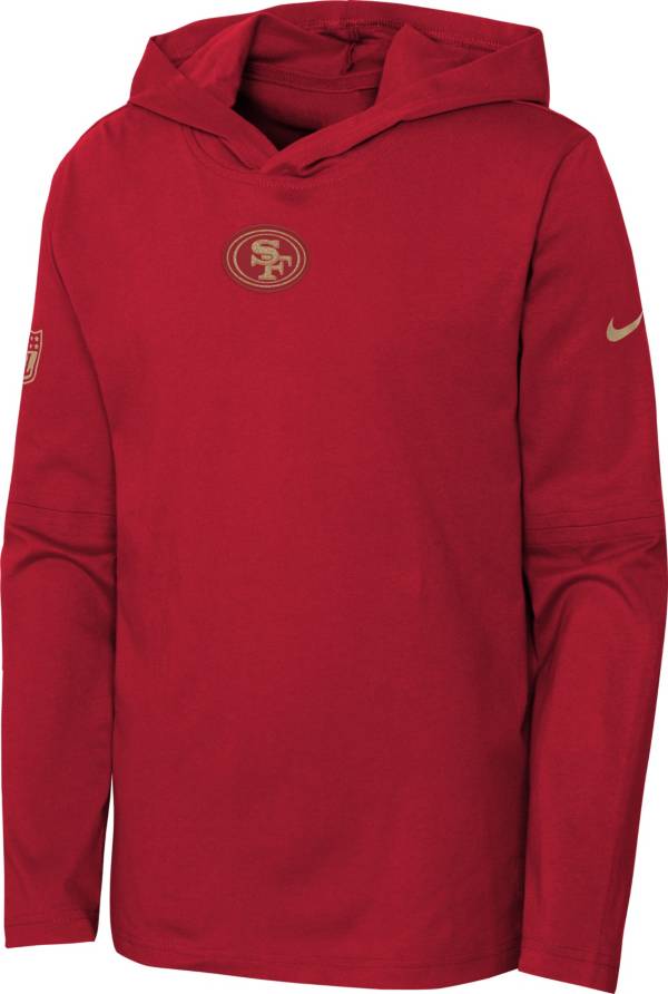 San Francisco 49ers Nike Sideline Hoodie - Red- Youth