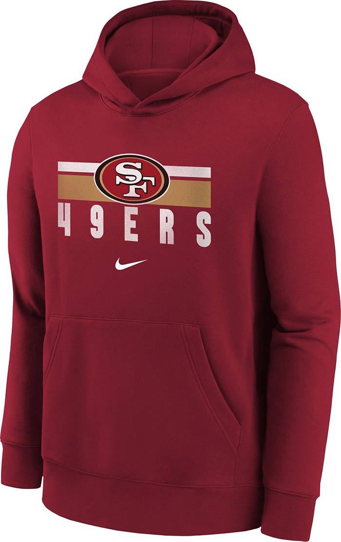 Nike Youth San Francisco 49ers Team Stripes Red Pullover Hoodie