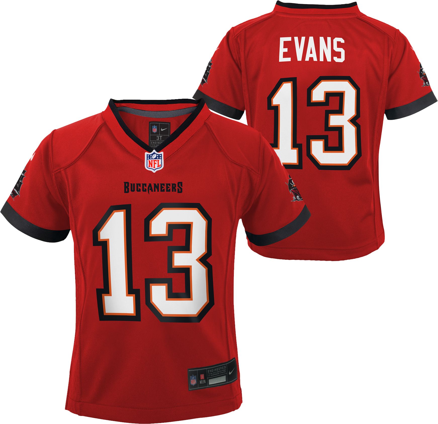 Nike Little Kids' Tampa Bay Buccaneers Mike Evans #13 Red Game Jersey product image