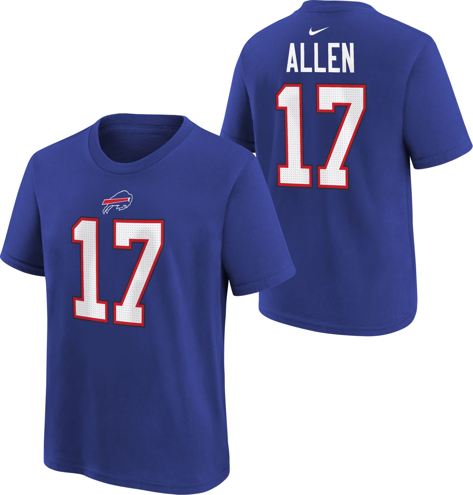 Nike Youth Buffalo Bills Josh Allen #17 Royal T-Shirt product image