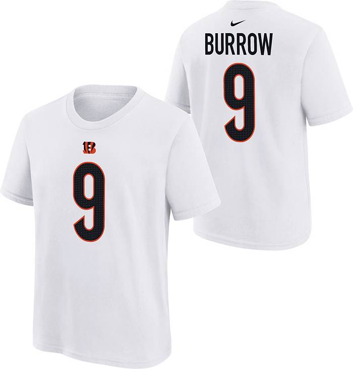 Nike Youth Cincinnati Bengals Joe Burrow #9 White T-Shirt