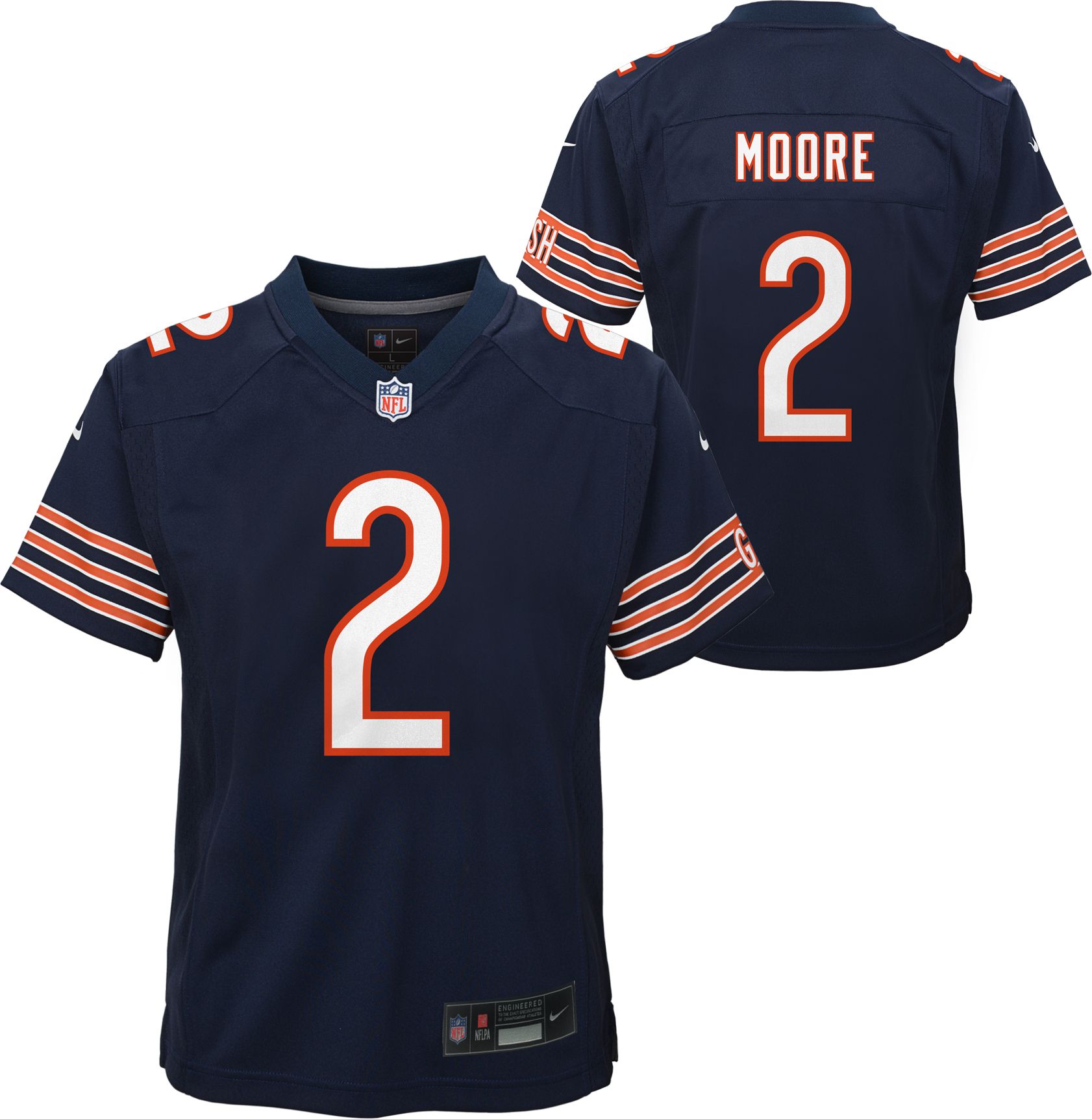 dj moore jersey white