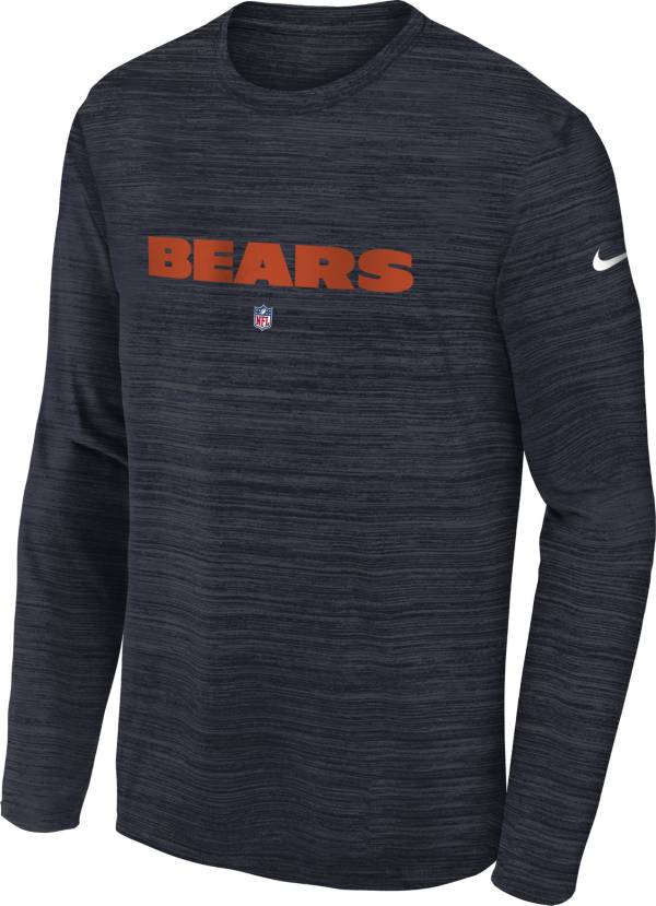 Nike Youth Chicago Bears Sideline Velocity Navy Long Sleeve T-Shirt product image