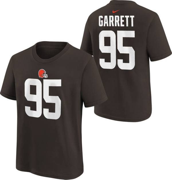 Nike Youth Cleveland Browns Myles Garrett #95 Brown T-Shirt